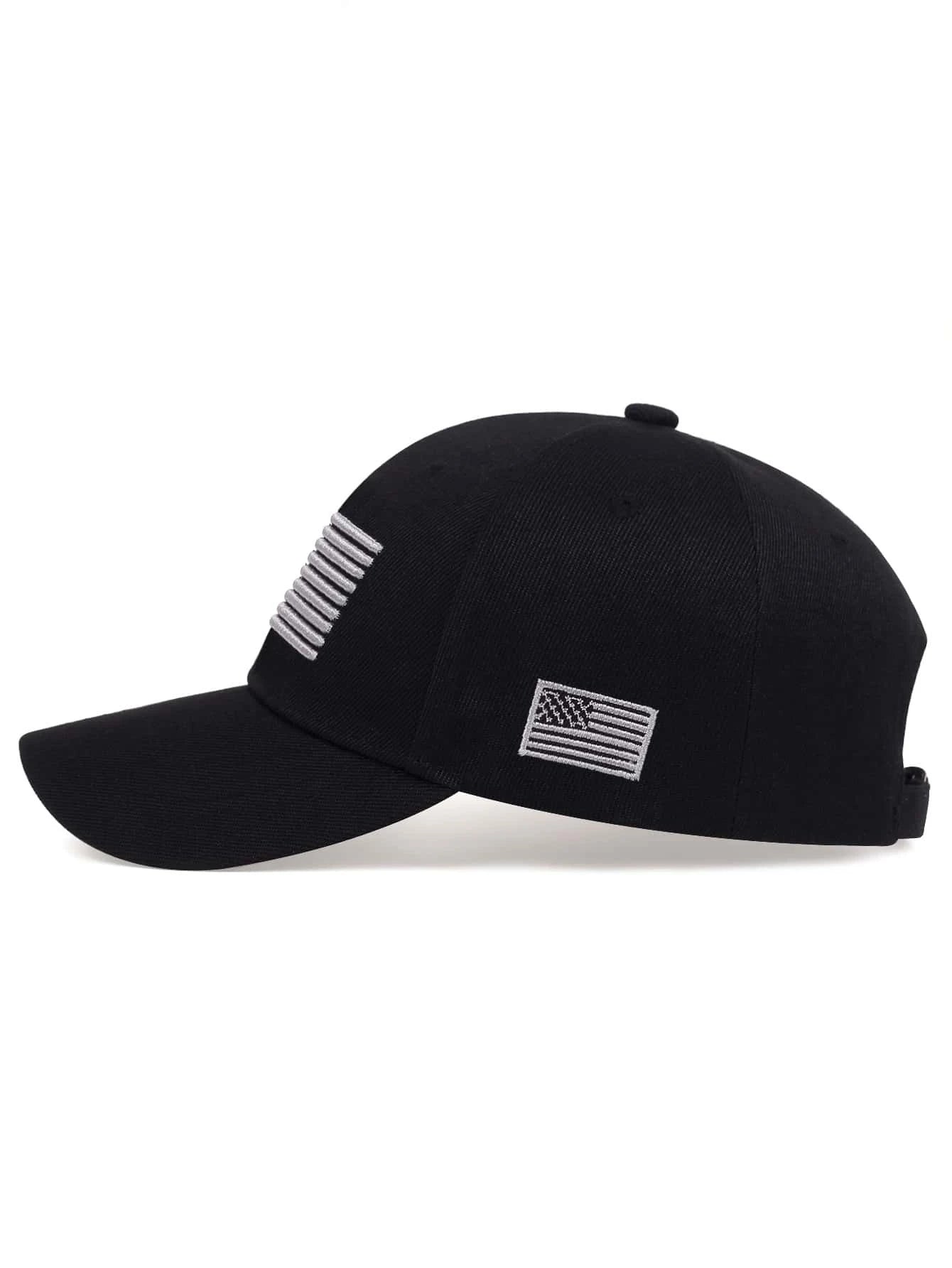 Men Flag Embroidered Baseball Cap Street