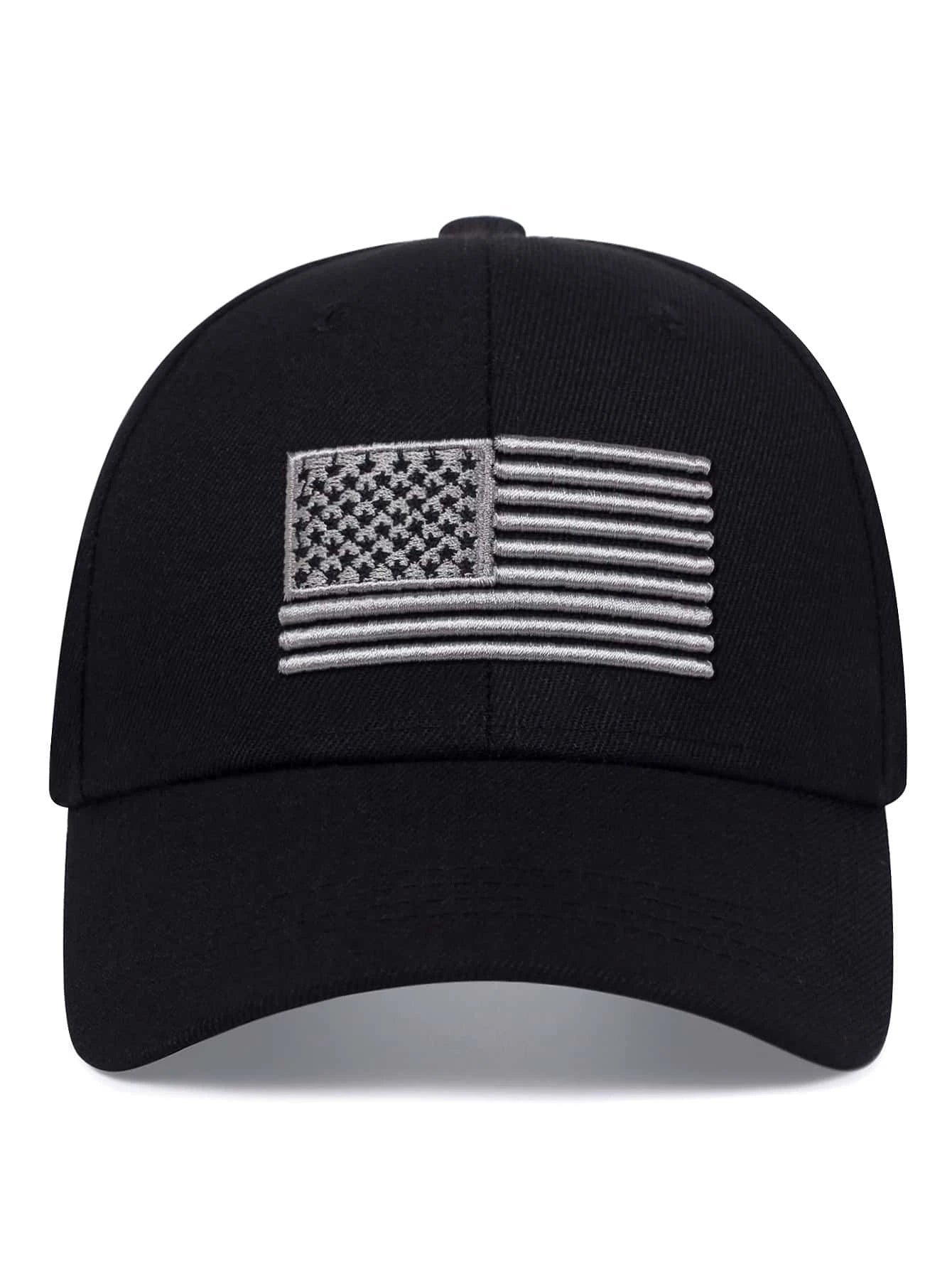 Men Flag Embroidered Baseball Cap Street