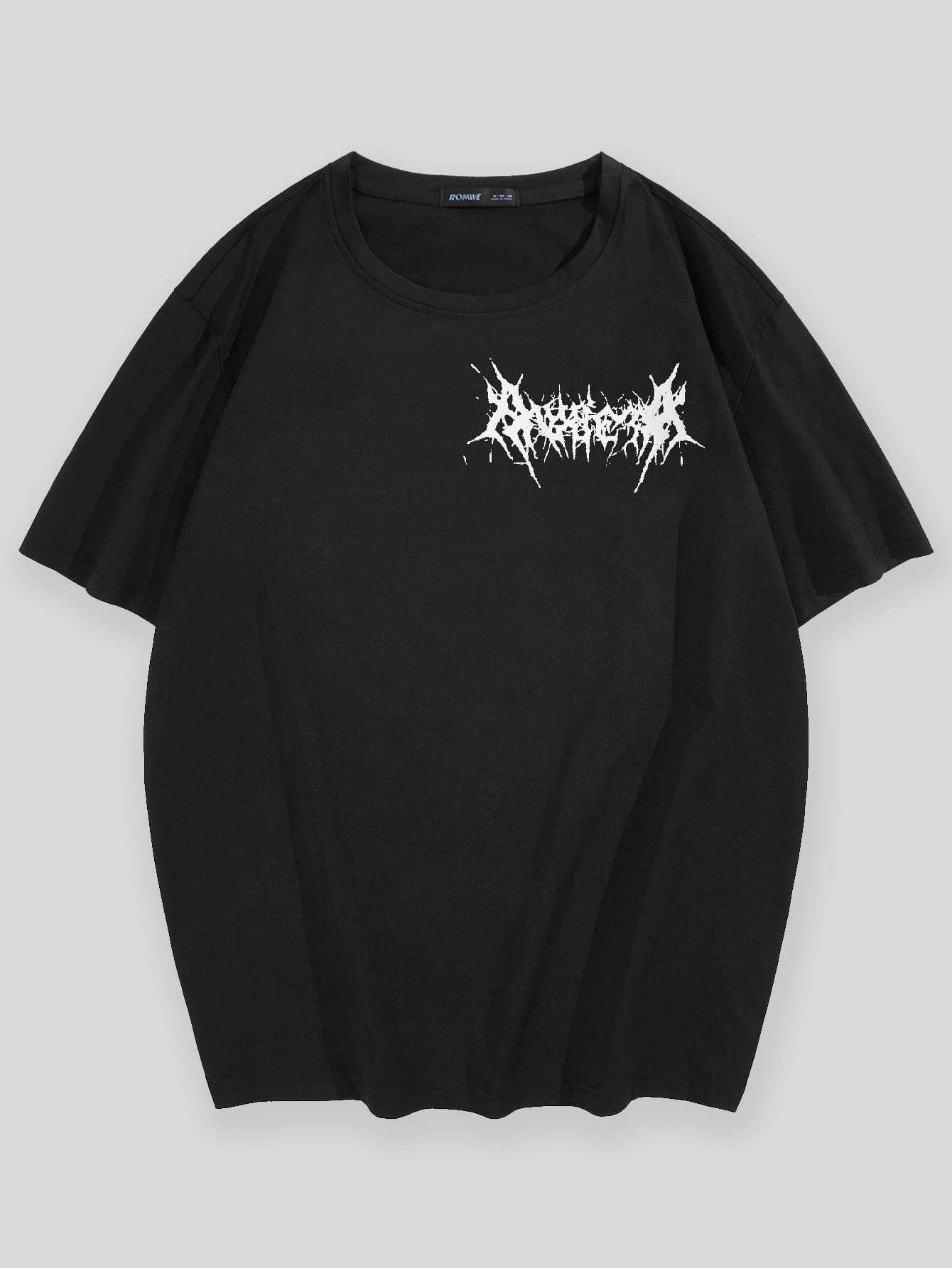 Mkngproject Men Cotton Slogan Graphic Tee, School