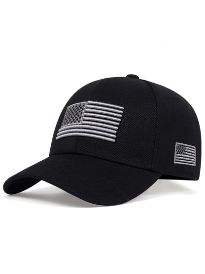 Men Flag Embroidered Baseball Cap Street