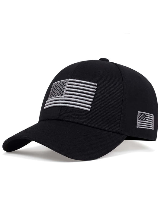 Men Flag Embroidered Baseball Cap Street