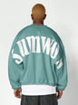 SUMWON Oversized Crew Neck Sweatshirt with Graphic Print