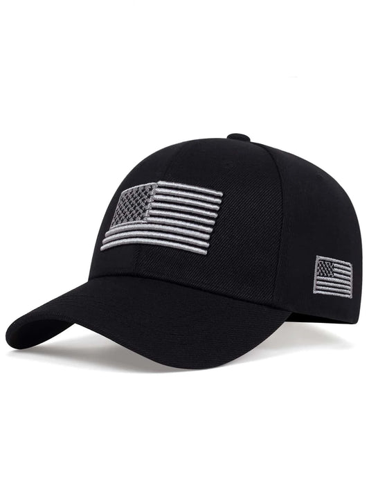 Men Flag Embroidered Baseball Cap Street