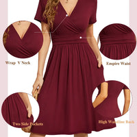 Dresses for Women Casual Dresses V-Neck Party Summer Dress 2023 with Pockets