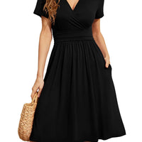 Dresses for Women Casual Dresses V-Neck Party Summer Dress 2023 with Pockets