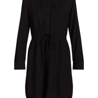 Women'S and Women'S plus Utility Shirtdress with Long-Sleeves, Sizes XS-4X