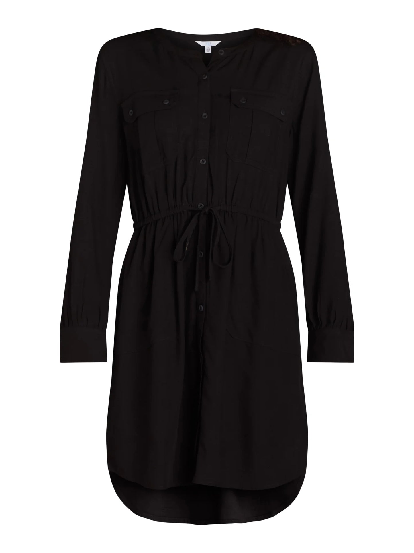 Women'S and Women'S plus Utility Shirtdress with Long-Sleeves, Sizes XS-4X