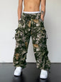Manfinity EMRG Men Solid Flap Pocket Drawstring Waist Oversized Cargo Baggy Pants
