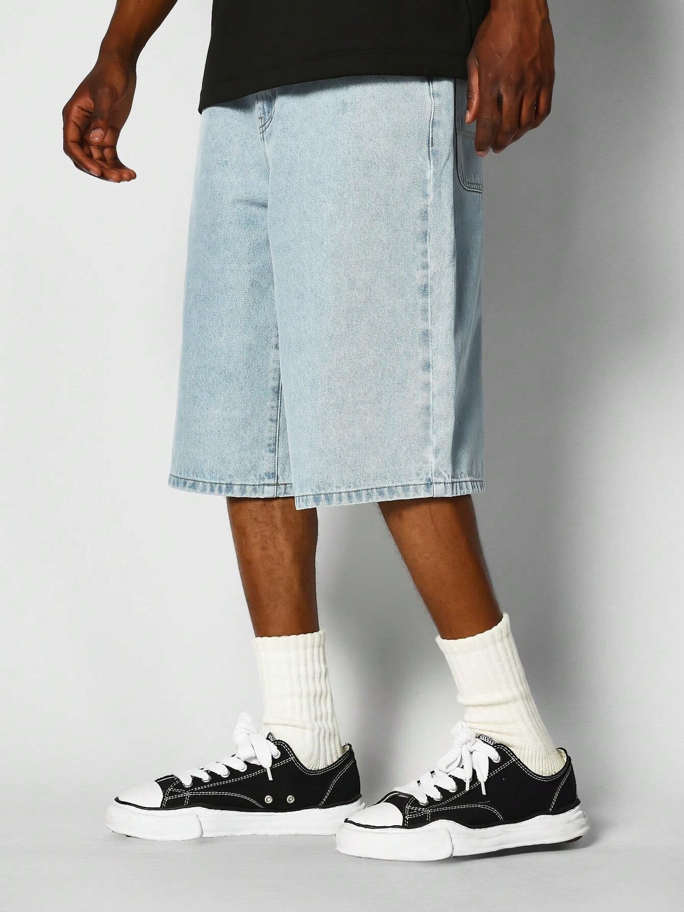 SUMWON Washed Denim Jort