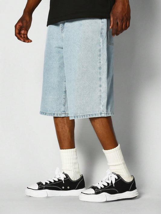 SUMWON Washed Denim Jort