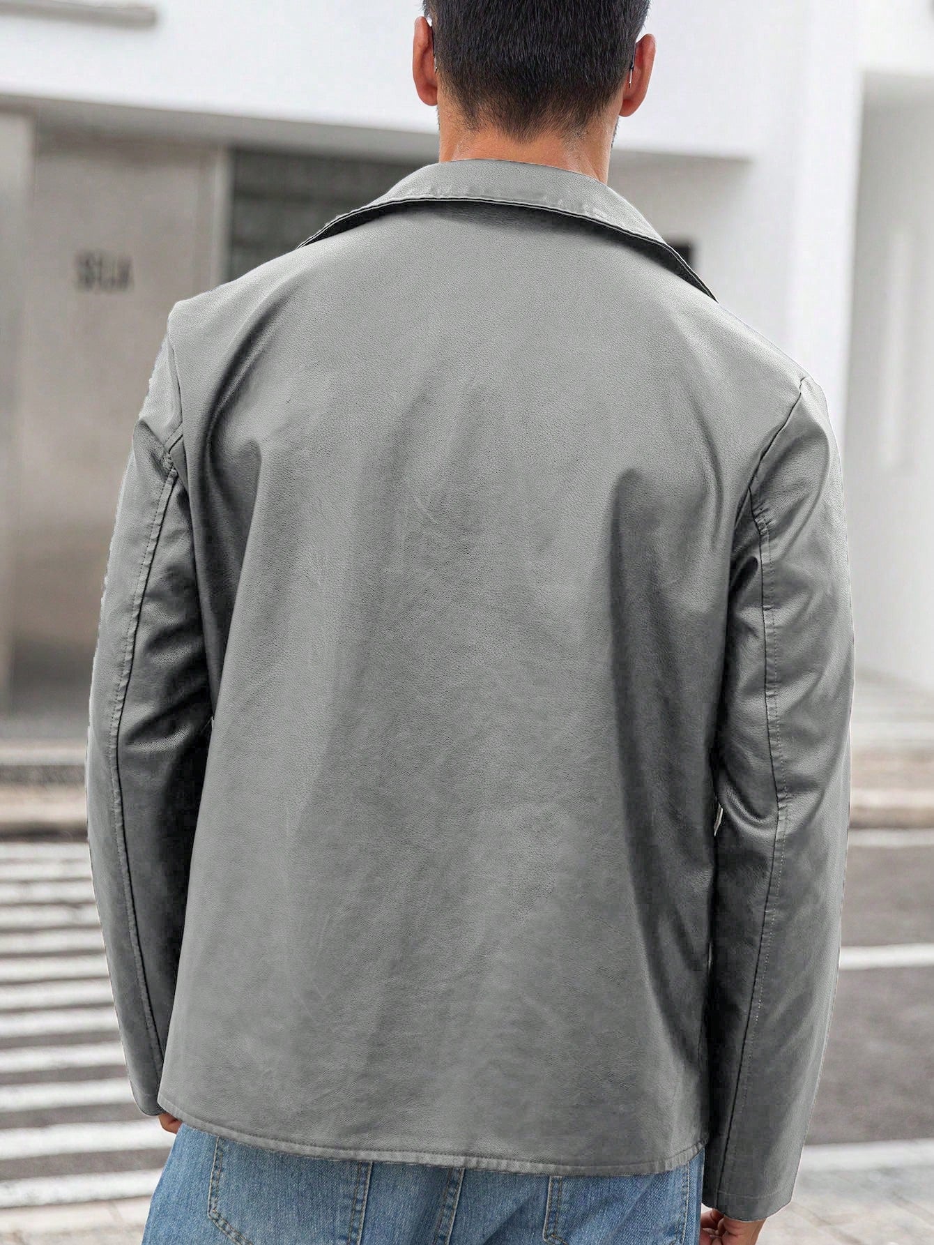 Manfinity LEGND Men'S Vintage Casual Lapel Jacket, Autumn Season