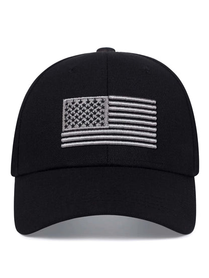 Men Flag Embroidered Baseball Cap Street