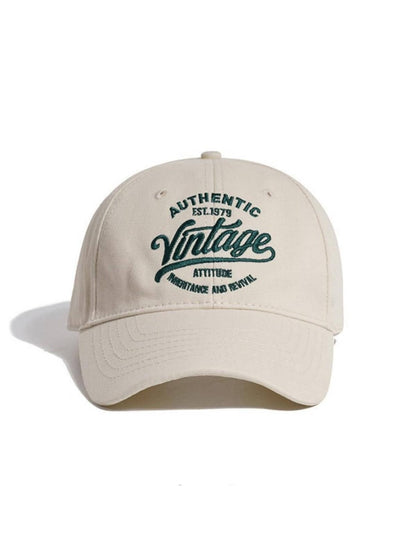 Letter Embroidered Baseball Cap Street
