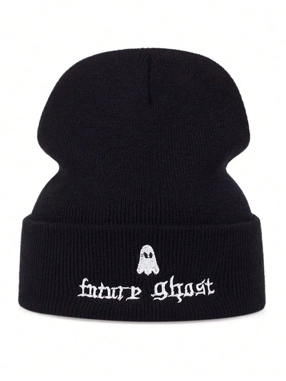 Men Alien Embroidered Beanie Street