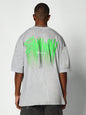 SUMWON Oversized Short Sleeve Tee with Graffiti Graphic Print