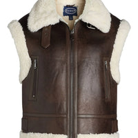 Women'S Faux Suede Zip Vest with Faux Shearling Lining, Heavyweight, Sizes XS-XXL