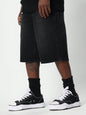 SUMWON Washed Denim Jort