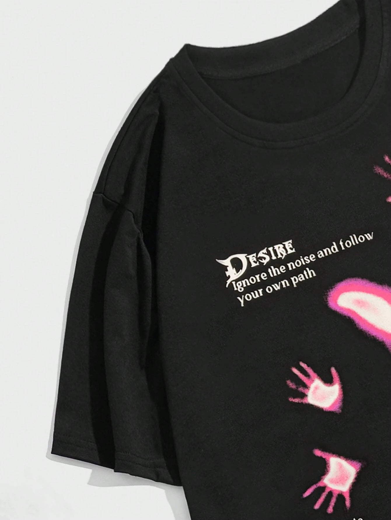 ROMWE MEN Grunge Punk Men Slogan & Figure Graphic Tee, School