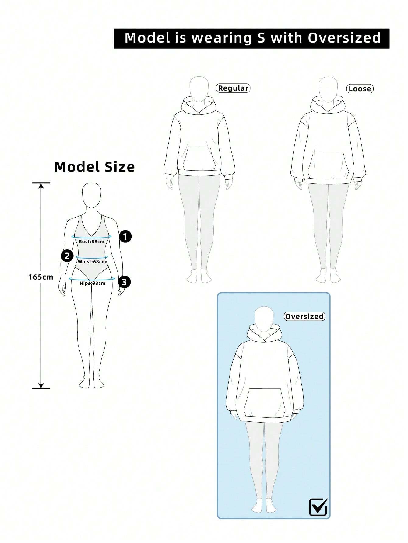 Ezwear Oversized Casual Street Figure Print Crew Neck Dropped Shoulder Long Sleeve Sweatshirt for Women, Autumn/Winter