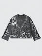 ROMWE MEN Street Life Men'S Oversized Short Style Long Sleeve Hoodie