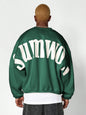 SUMWON Oversized Crew Neck Sweatshirt with Graphic Print