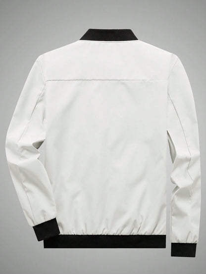 Manfinity Mode Men 1Pc Zip up Bomber Jacket