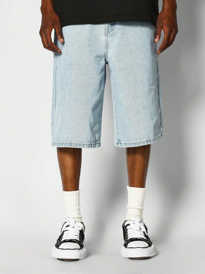 SUMWON Washed Denim Jort