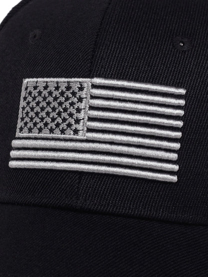 Men Flag Embroidered Baseball Cap Street