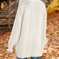 Oversized Sweaters for Women Cable Knit Chunky Pullover Sweater