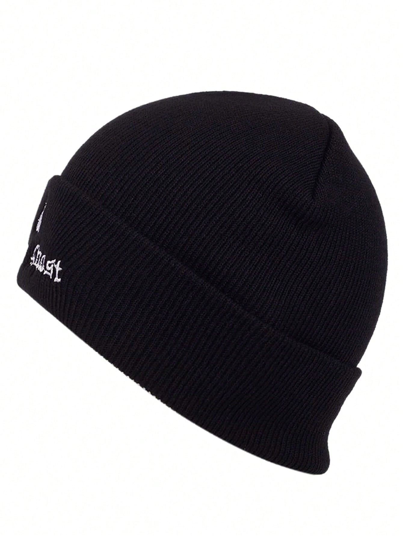 Men Alien Embroidered Beanie Street