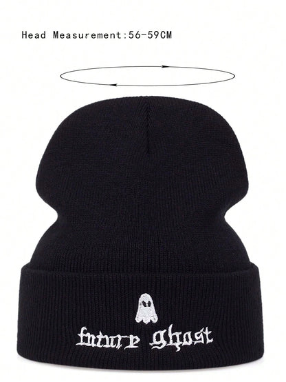 Men Alien Embroidered Beanie Street