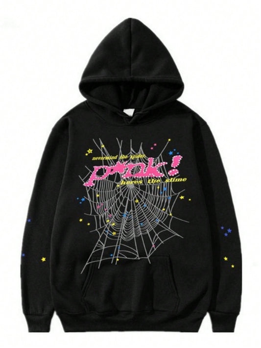 Hip Hop Spider Hoodies Set Y2K Hoodie Tracksuit Pullover Sweatshirt for Women Men Matching Hoodies for Couples