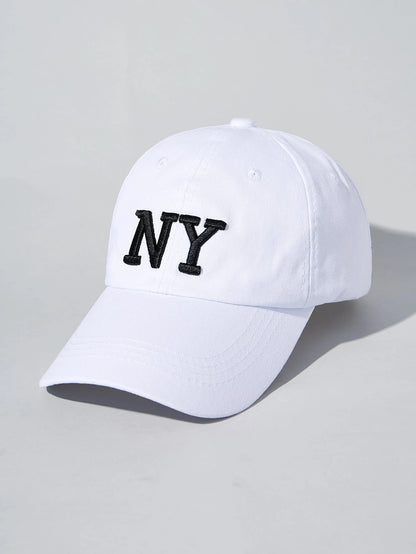 1Pc Outdoor Adjustable Sun Protection Embroidered Letter Baseball Cap for Spring and Autumn