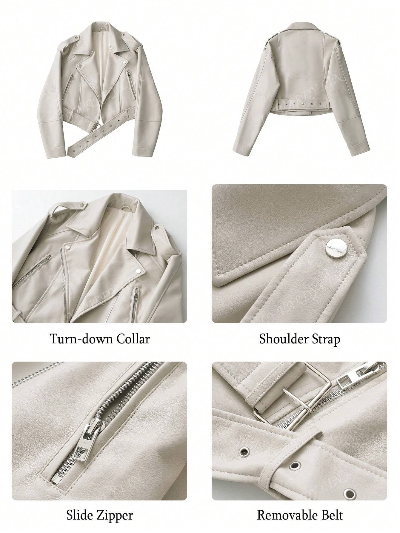 Women'S Solid Color Simple Daily Zip-Up Short Jacket